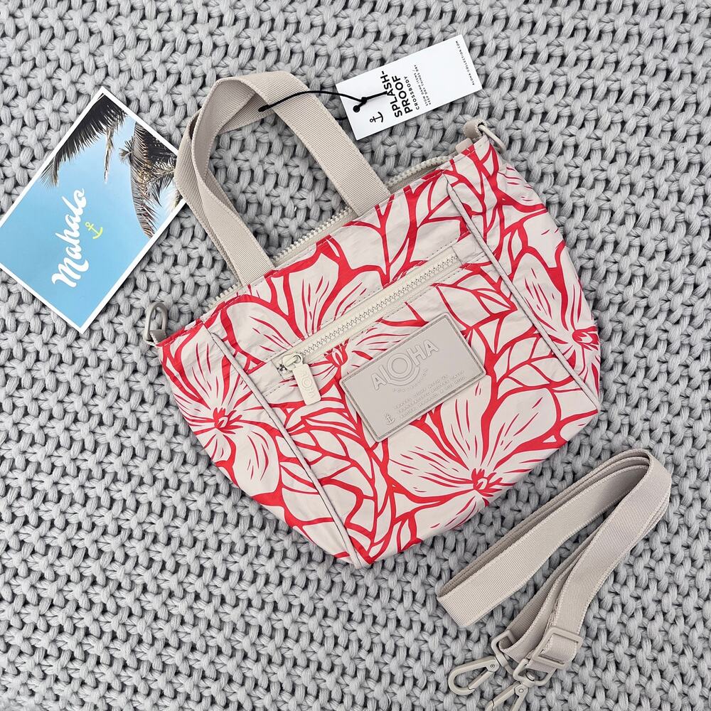 Aloha collection• Crossbody Bag Backyard Red Haute on Sandstone